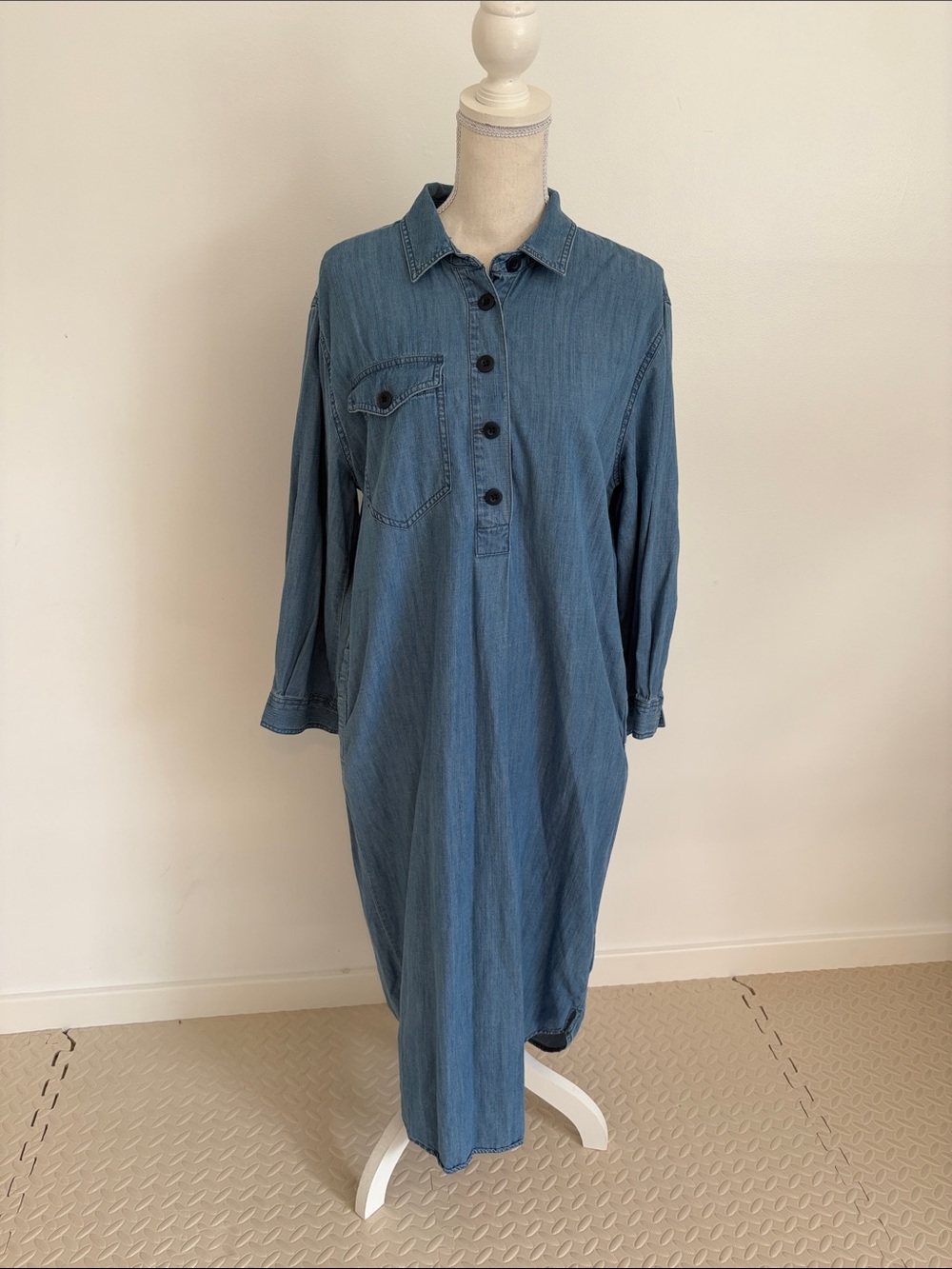Madewell Denim Shirt Dress - Blue Women Jeans Style
